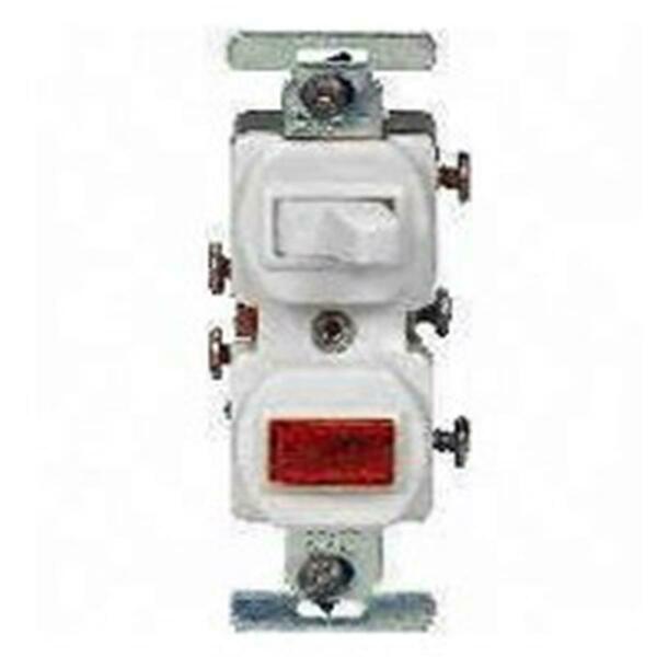 Yhior 277W-BOX 15-Amp 120-Volt Combination 1-Pole Switch And Pilot Light - White YH106302